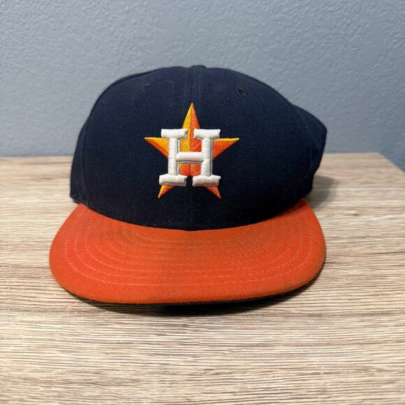 Houston Astros New Era 59FIFTY Fitted Baseball Hat, Size 7  3/8 - Picture 1 of 7